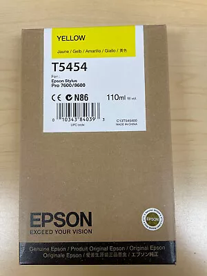 EPSON T5454 Yellow Ink Stylus Pro 7600/9600 • $75