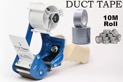 Tape Gun Dispenser Heavy Duty Metal Hand Parcel Packing With DUCT GAFFER TAPES • £14.99