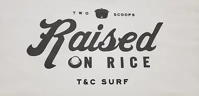 T&C Surf Designs Hawaii Men's 2XL White T Shirt Raised On Rice • $12.95