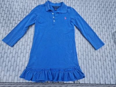 £13.50 • Buy Girls Ralph Lauren Polo Blue Long Sleeved Dress Size Age 6 Years 