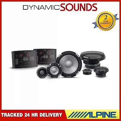 Alpine R2-S653 Speakers 6.5 Inch 16.5cm 2022 R Series Pro 3 Way Component 100w • £499.99