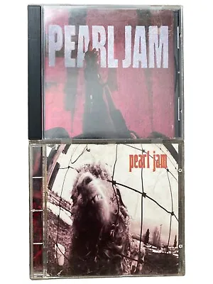 Ten And Vs. By Pearl Jam CD Bundle 1st And 2nd Album Limited Orange CD VGC • $16