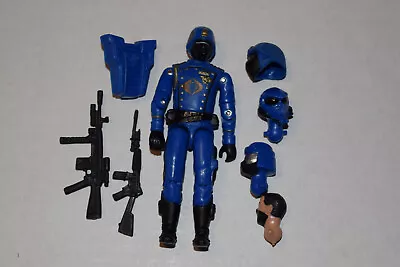 GI Joe Black Major Custom Cobra BLUE Crimson Guard Gold Logo Trooper X1 • $14.50