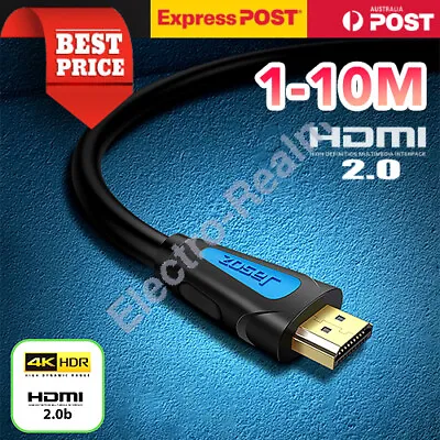 $12.95 • Buy Premium HDMI Cable V2.0 Ultra HD 4K 2160p 1080p 3D High Speed Ethernet HEC