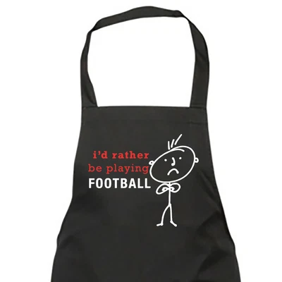 £12.49 • Buy Men's I'd Rather Be Playing Football Apron Black