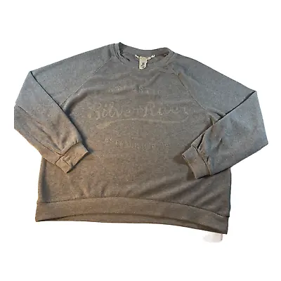$12.77 • Buy Label Of Graded Goods Sweater Gray Silver River  Size M Womens 972