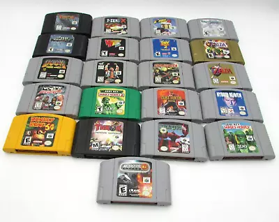 Nintendo 64 Game Cartridges Lot 21 Zelda Duke Nukem Donkey Kong More UNTESTED • $133.50