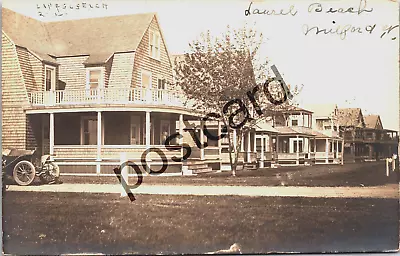 LAUREL BEACH Milford CT  Residential Auto RPPC Postcard Jj272 • $14.99