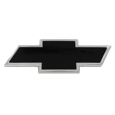 Rear Billet Bowtie Bow Tie Emblem 2-Tone Blk/Chrm For 15-19 Chevy Tahoe Suburban • $89.99