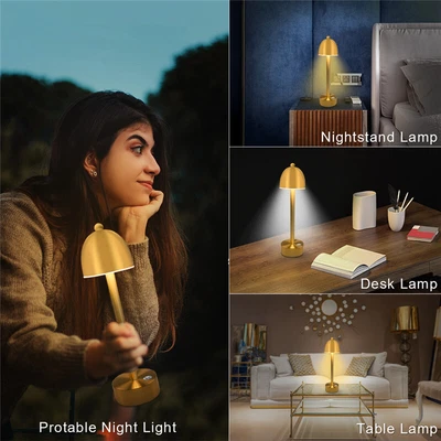 £17.99 • Buy Hotel Bar Retro Led Mushroom Table Lamp Bedroom Living Room Lighting Desk Light