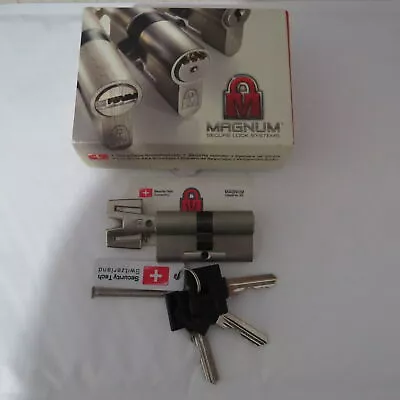 MAGNUM 60mm Cylinder 3 Keys 30+30mm With Thumbturn • $26.39