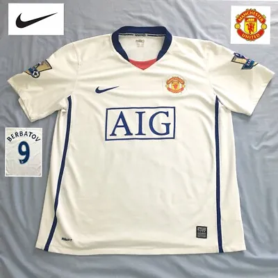 £89.99 • Buy Original MANCHESTER UNITED Football Shirt BERBATOV  (M) 2008 Vintage NIKE