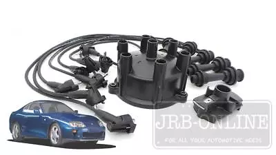 Suits TOYOTA JZA80 Supra 2JZGE Non Turbo NA IGNITION LEADS CAP ROTOR SERVICE KIT • $139.45