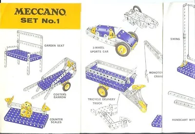 £3 • Buy Meccano 10 Panel 1971 Set 1 Model Possibilities Brochure Liverpool Windmill
