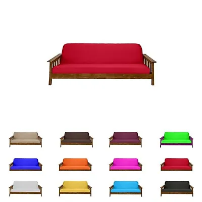 Queen Futon Mattress Covers Bed Covering Protectors Slipcovers Red • $49.98