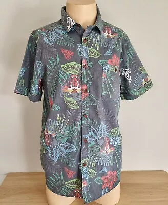 Mambo Loud Jungle Panther Short Shirt Cotton Shirt Size Medium Cotton Polyester • $88