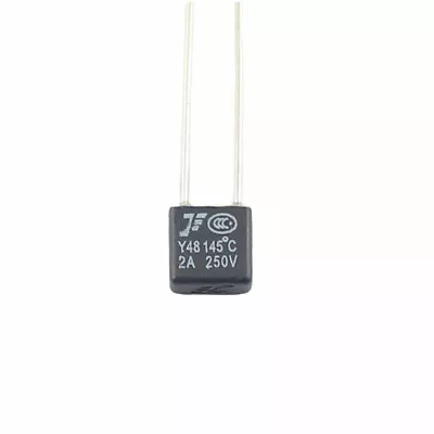 £2.41 • Buy 10Pcs RH Thermal Fuse 145℃ 145 Degree 250V 2A Black Square Temperature Switch