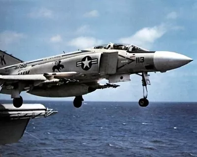 McDonnell F-4 Phantom II Launched From USS Enterprise 8x10 Vietnam War Photo 776 • $7.43