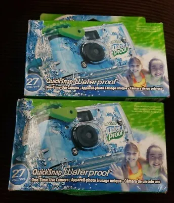 2 Disposable Cameras Quick Snap Waterproof Pool Underwater Fuji Film 9/2023 NEW • £22.80