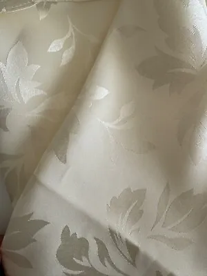 60- Inch Round Elegant Ivory Floral Tablecloth - NEW! • $19.59