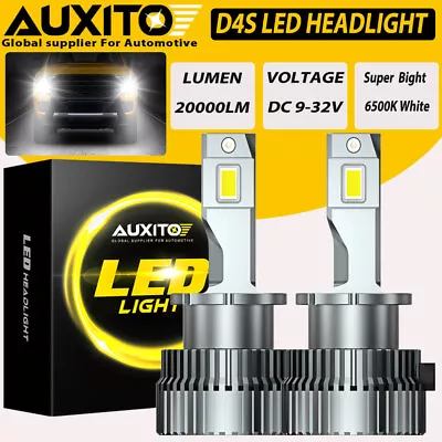 AUXITO D2S D4S LED Headlight Bulb D2C D2R D4 Replace HID Xenon Lamp 6000K Bright • $50.34