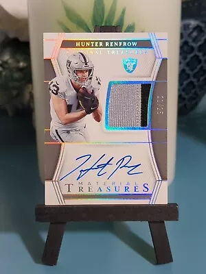 2022 National Treasures Hunter Renfrow Player Worn Patch Autographed Sp #21/25 • $37