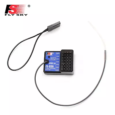 FlySky 2.4GHz 6CH FS-BS6 Receiver For Trax4 HPS HPI Remote Control Car Boat R4N7 • $19.73