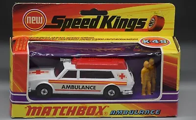 1970s Lesney Matchbox SPEED KINGS Ambulance K 49 Diecast NRFB Die Cast Car Toy ! • $45