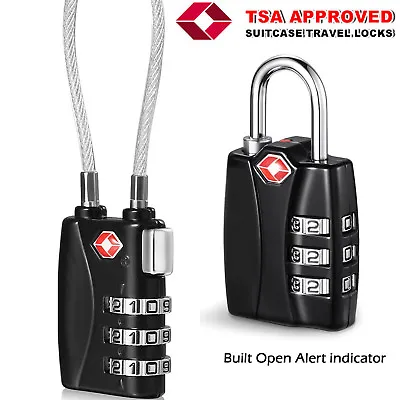 $15.99 • Buy TSA Approved Combination Padlock Travel Suitcase Luggage Lock 3-Dial LOCK