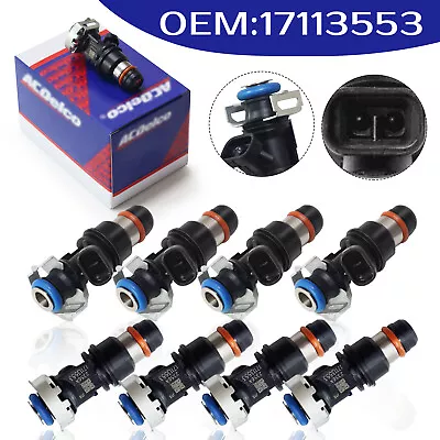 8x 17113553 Fuel Injectors For 2001-07 GMC Cadillac Chevy 4.8L 5.3L 6.0L . • $41.79