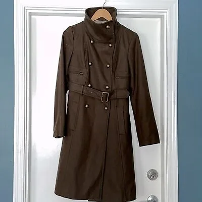 BCBGMAXAZRIA Long Military Wool Coat Size XXS • $250