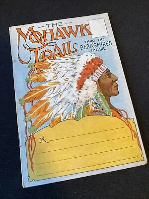 Vintage MOHAWK TRAIL Souvenir Guide Booklet ~ Color Illustrations Berkshires MA • $25