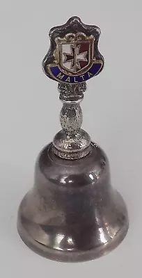 Vintage Pewter Miniature Bell Malta Souvenir • £5