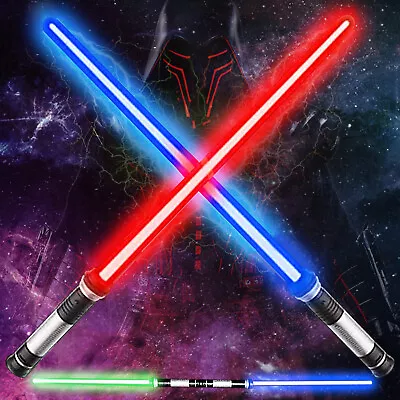 2X LED Lightsaber Saber Swords Flashing Light Toy With Sound Cosplay Party Gift • £5.69