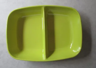 Vintage Brookpark Melmac Yellow Plastic Divided Bowl Serving Dish B-15 Melamine • $13