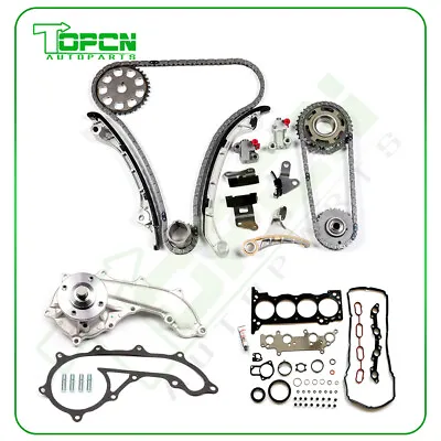 Head Gasket Set Timing Chain Kit Water Pump For 05-15 Toyota Tacoma 2.7L • $106.30