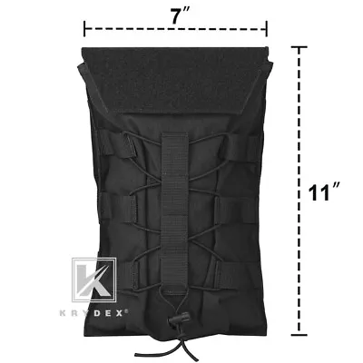 KRYDEX Hydration Carrier Modular Pack Outdoor MOLLE BACK Panel For Tactical Vest • $24.95