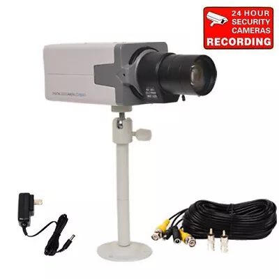 Security Box Camera 700TVL 6-60mm Varifocal Len W/SONY Effio CCD Cable Power Css • $133.90