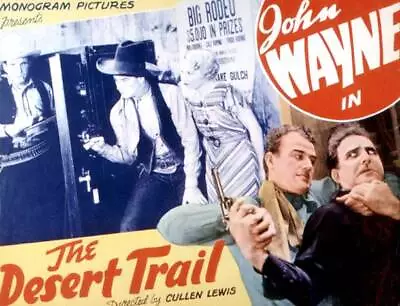 The Desert Trail Lobby Card John Wayne Mary Kornman 1935 Old Movie Photo • $5.87