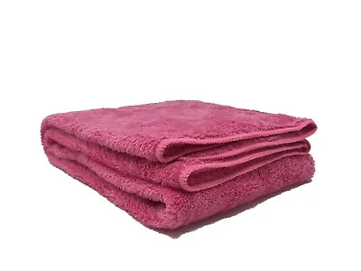GIANTCLEAN Microfiber Hair Wrap/Hair Towel 19”x37” Pink Color • $7.90