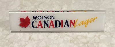 MOLSON CANADIAN LAGER Beer PRISM Tap Handle🔥👀USED/FAST SHIPPING/READ! • $22.99