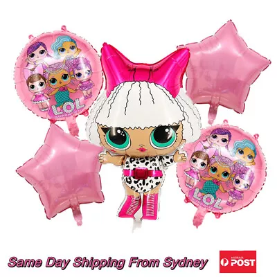 $4.99 • Buy 5PCS LOL Suprise DOLL Large Foil Balloon Garland Birthday Party Kid Girls DIVA