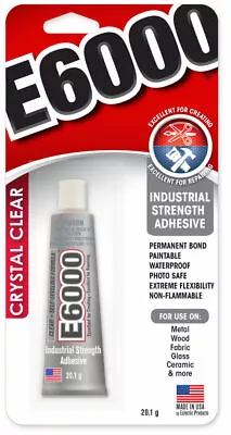 £7.90 • Buy Eclectic E6000 Industrial Strength Adhesive Super Glue - Clear (20 - 104g)