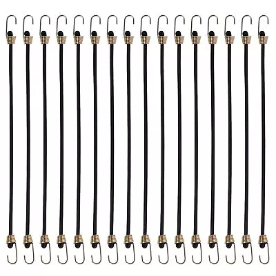 16 Pcs Mini Bungee Cords 10 Inch Elastic Bungee Straps With 1.2 Inch Metal Hooks • $13.94