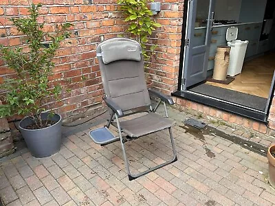 Quest Naples Pro Recline Chair With Table - Patio Chair - Camping Chair • £30