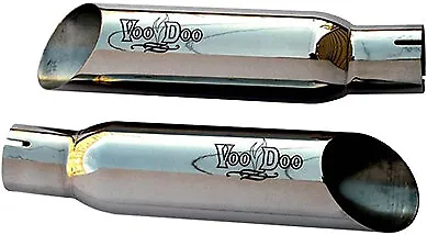 Voodoo Shorty Slip-On Exhaust Dual Polished Stainless Steel VEBUSAK1P • $458.99