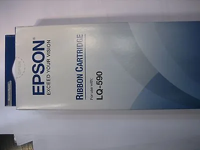 Epson Twinpack Black S015337 LQ-590 Ink Ribbon Original LQ590 New Boxed • $43.84