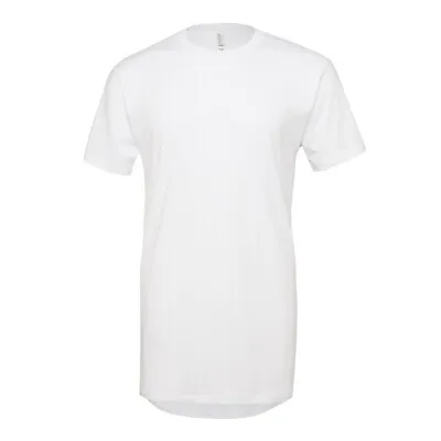 Mens Long Body T-Shirt Short Sleeve Extra Big Tall Longline Oversized Baggy Fit • £7.85