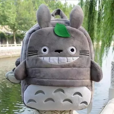 Anime My Neighbor Totoro Soft Shoulder Bag Backpack Girls Back To School Bag- • £11.16