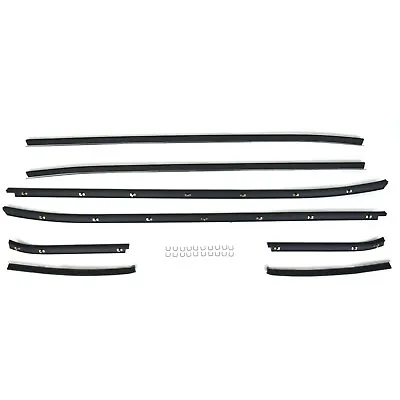 71-73 Ford Mustang Window Felt Weatherstrip KIT Fastback / SportsRoof Belt Line • $97.60